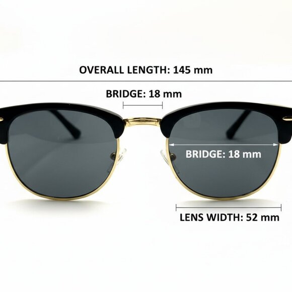 NEW CLUB BOSS Unisex Classic Retro Iconic Designer Style Sunglasses Black - Picture 5 of 5